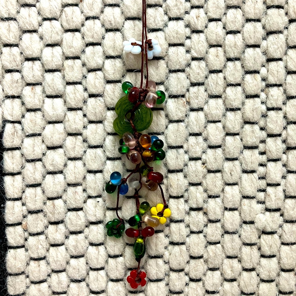 Colorful Glass Bead Necklace from Turkey